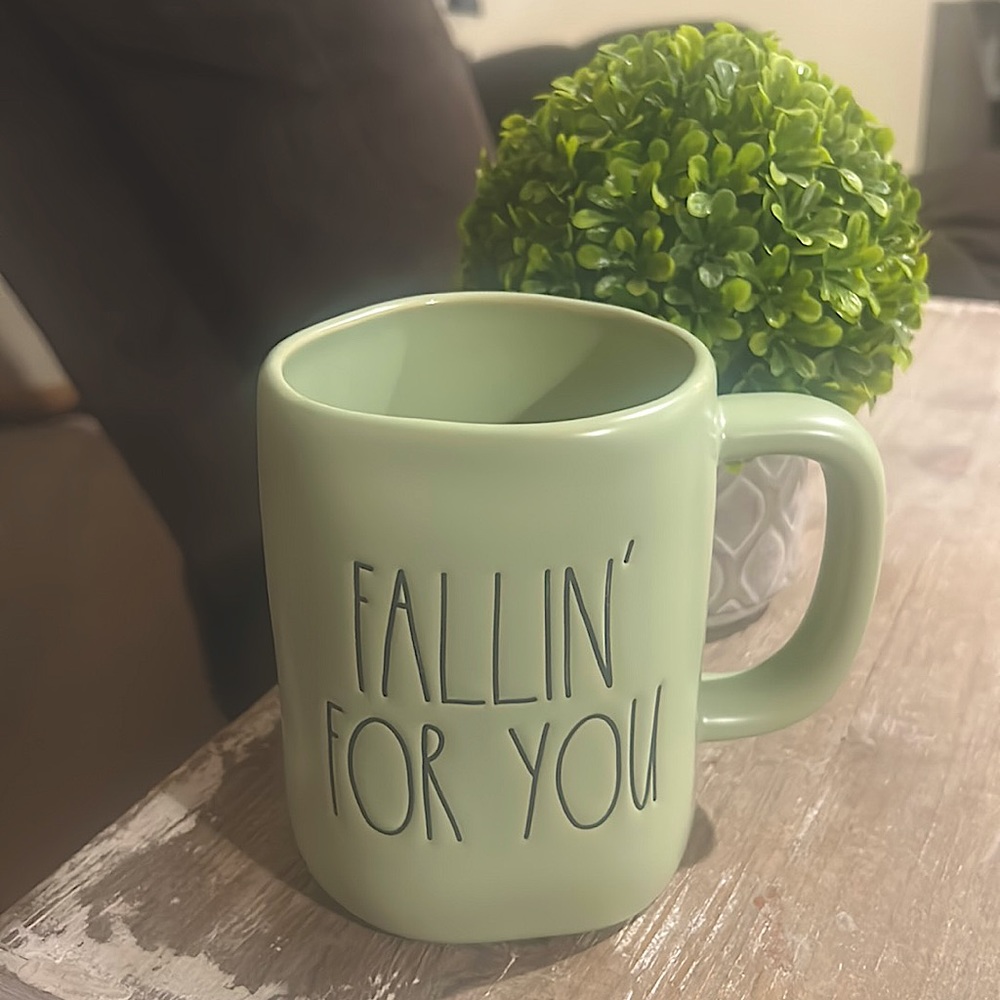 RAE DUNN Fallin’ for You Eucalyptus Coffee/Hot cocoa Mug